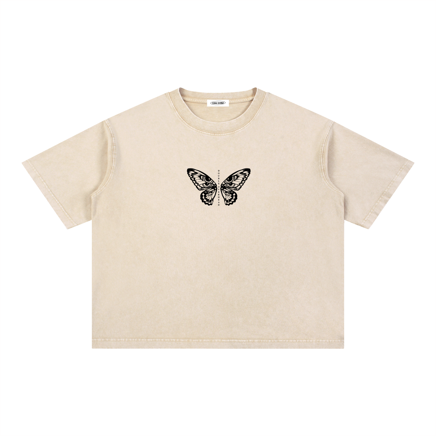 Mineral Wash Boxy Cotton T-Shirt (Cropped)