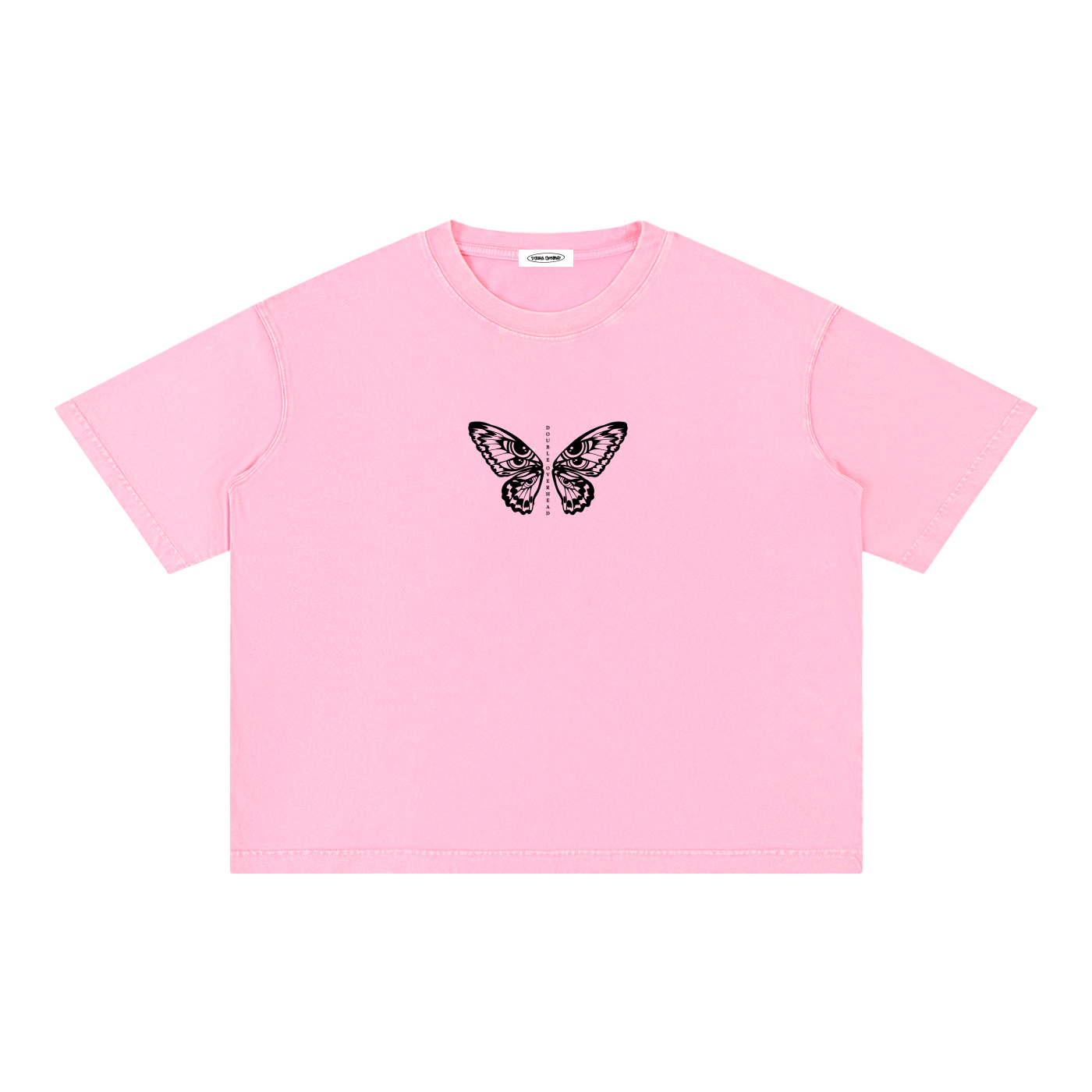 Mineral Wash Boxy Cotton T-Shirt (Cropped)