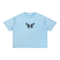 Mineral Wash Boxy Cotton T-Shirt (Cropped)