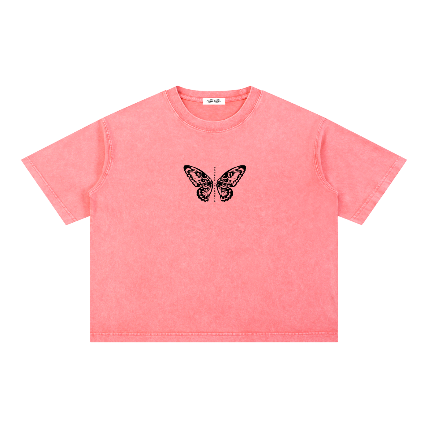 Mineral Wash Boxy Cotton T-Shirt (Cropped)