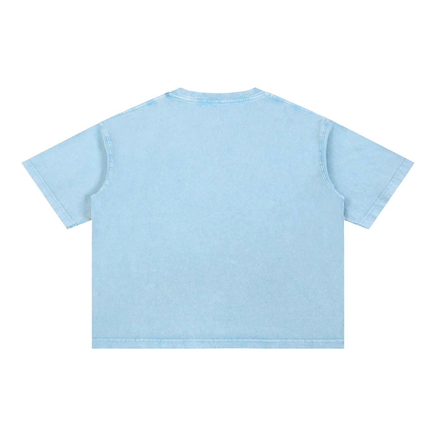 Mineral Wash Boxy Cotton T-Shirt (Cropped)